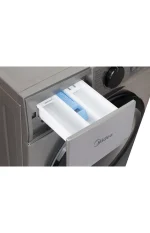 ⁦غسالة ملابس ميديا 8 كيلو سلفر انفرتر MFN09W80B/S⁩ - الصورة ⁦3⁩