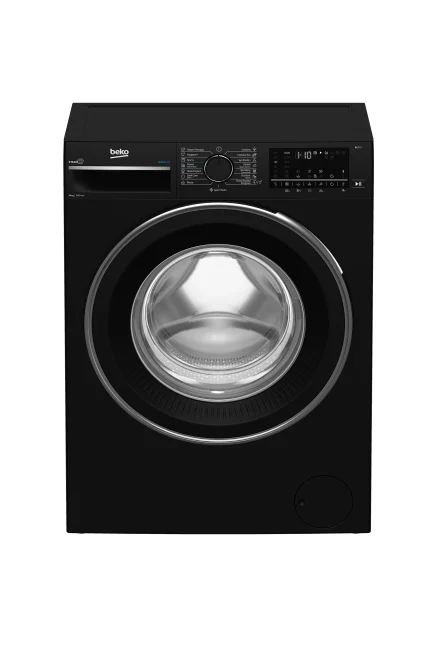 غسالة بيكو تركي 10 كيلو 1600 لفة اسود شاشة ديجيتال بلوتوث B3WFU501040BCI