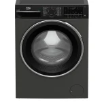 غسالة بيكو تركي 10 كيلو 1600 لفة رمادي باب اسود شاشة ديجيتال  B3WFU501040MCI