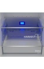 ⁦ثلاجة بيكو تركي فريزر سفلى 560 لتر صافي 490 لتر استانلس ديجيتال B5RCNE565HXPE⁩ - الصورة ⁦3⁩