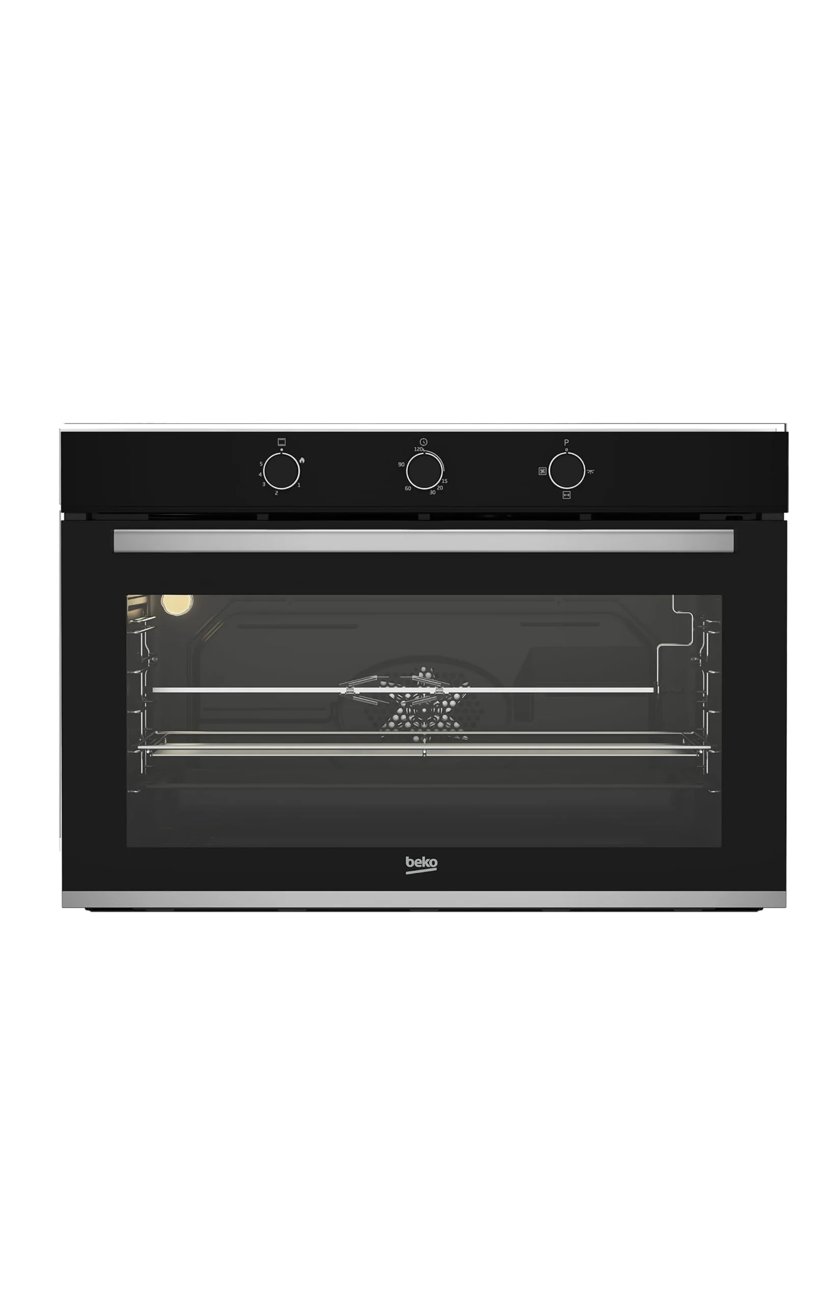 BBWHT12106BS فرن بلت ان بيكو 90 سم غاز امان كامل اسود BBWHT12106BS - الصورة 1