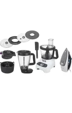 محضر طعام مولينكس 1000 وات اسود 27 وظيفة + مكواه تيفال بخار FP823EG