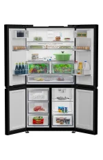 ثلاجة بيكو تركي 626 لتر صافي 565 لتر 4 باب بالحنفية اسود GNE134626BH - الصورة 2