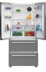 ⁦ثلاجة بيكو تركي 605 لتر صافي 539 لتر فرينش دوور استانلس GNE60500X⁩ - الصورة ⁦2⁩