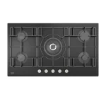 مسطح بيكو تركي 90 سم غاز امان كامل اسود زجاج HISW95226SEL