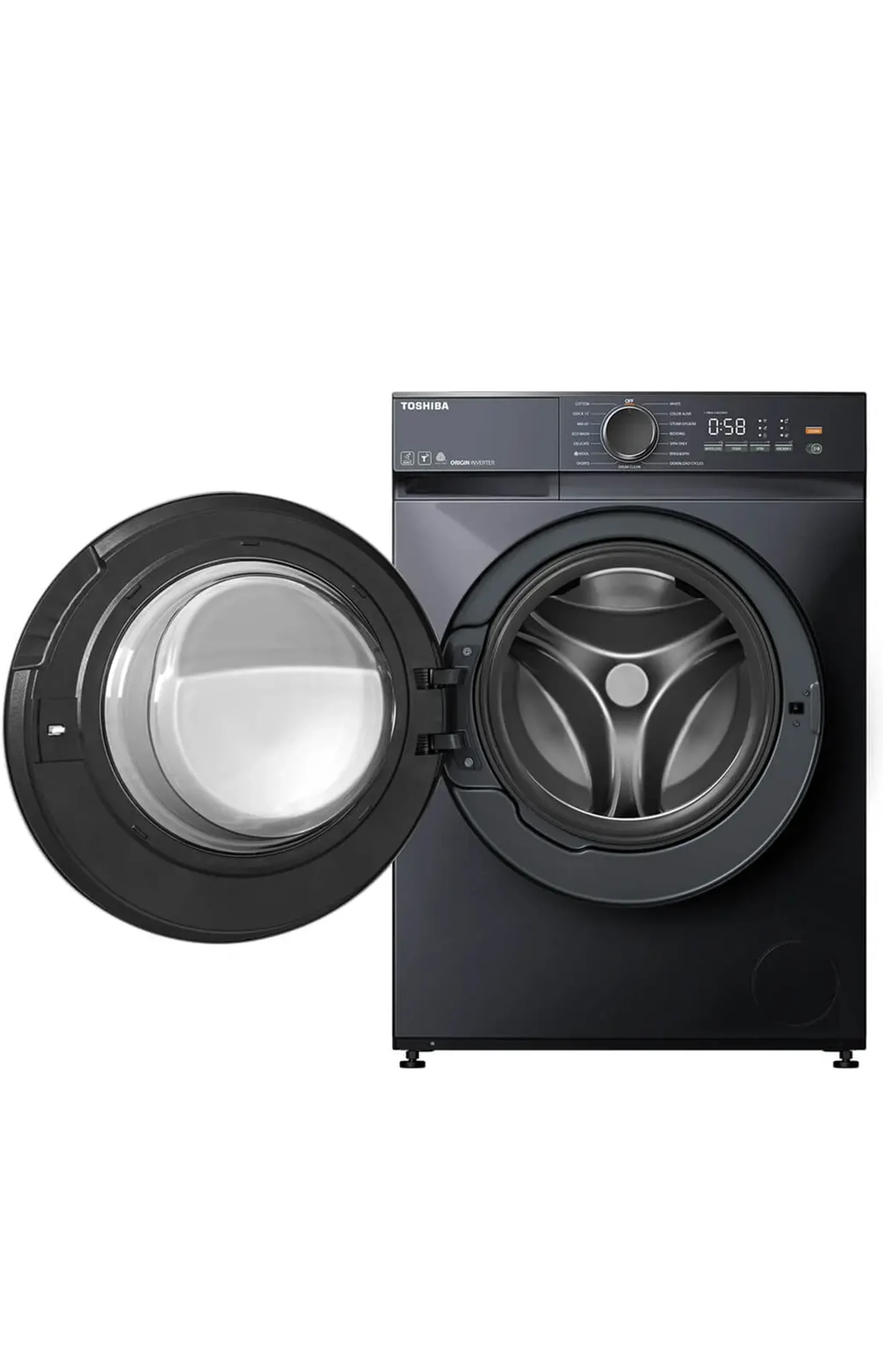 TW-T21BU95UWEG(MG) 1 غسالة توشيبا 8.5 كيلو رمادي TW-T21BU95UWEG(MG) - الصورة 2